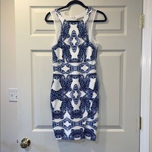 Tart Blue and White Midi Dress size S